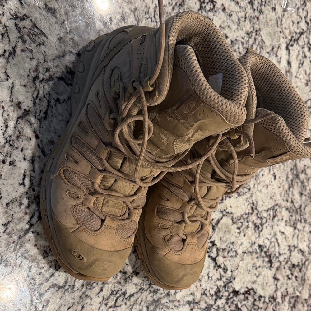 Salomon Forces 4D GTX Tan Hiking Boots